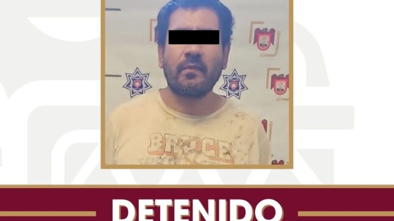 Detienen agentes de la SSPCM a presunto responsable de provocar incendio en casa habitación