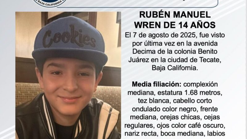 Pesquisa de Rubén Manuel Wren de 14 años de edad