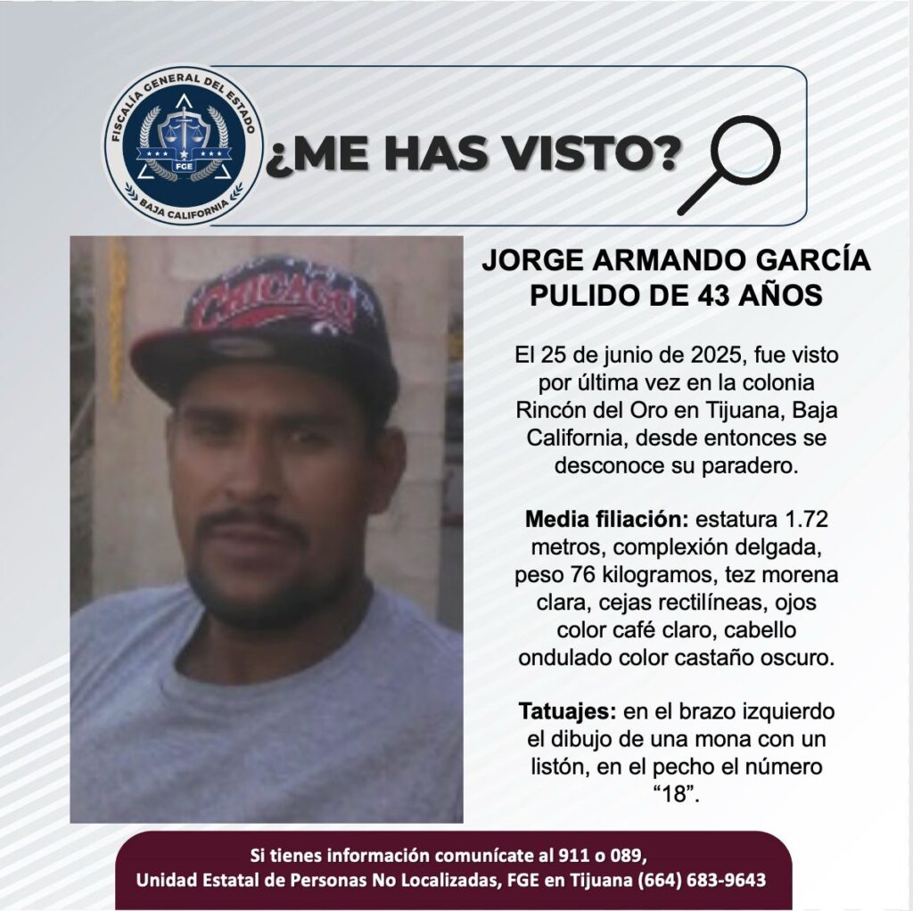 Pesquisa de Jorge Armando García Pulido de 43 años de edad