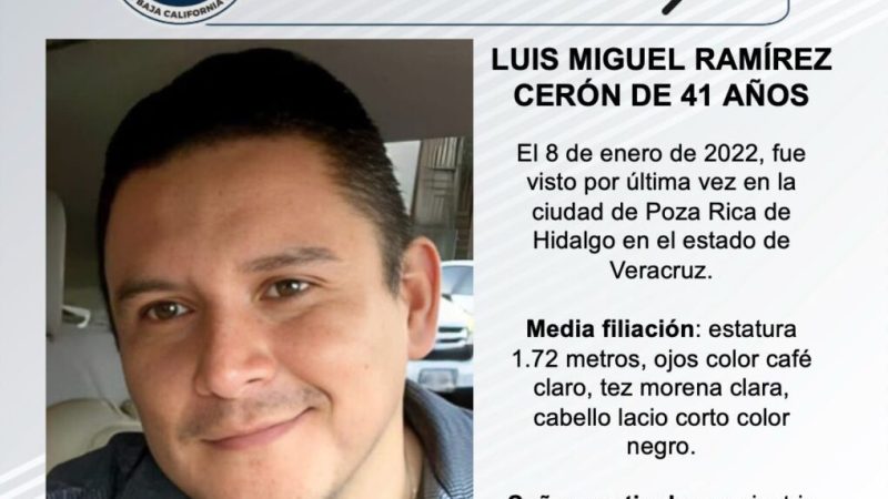 Pesquisa de Luis Miguel Ramírez Cerón de 41 años de edad