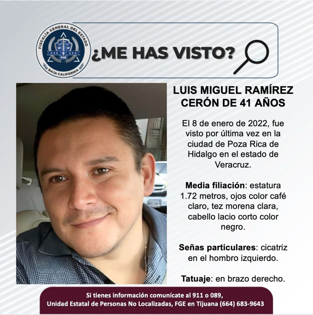 Pesquisa de Luis Miguel Ramírez Cerón de 41 años de edad