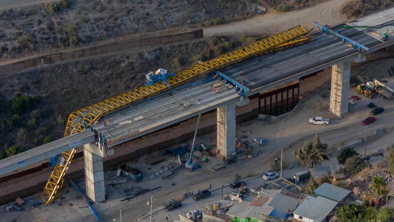 Accidente en construcción del viaducto elevado en Cañón Otay