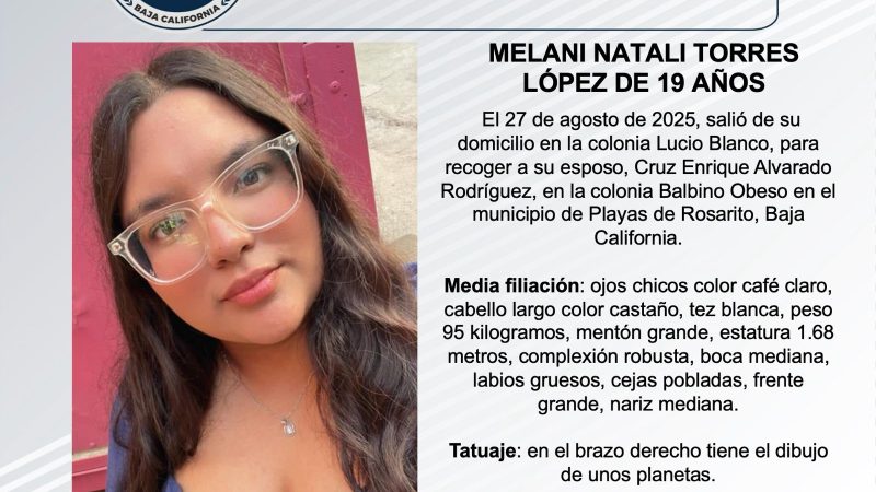 Pesquisa de Melani Natali Torres López de 19 años de edad