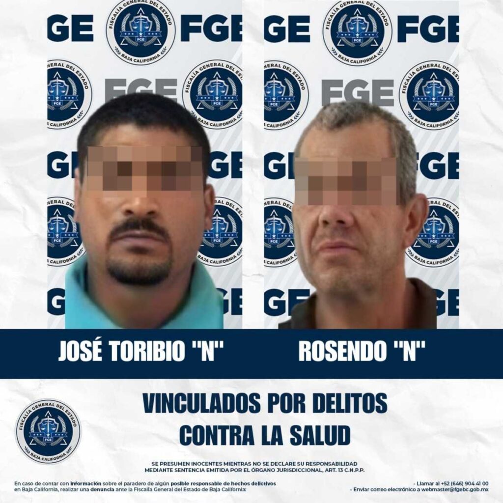 Dos masculinos reciben vinculación a proceso por delitos contra la salud
