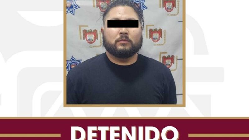 Asegura Policía Municipal a presunto responsable de intento de homicidio de una mujer y dos menores