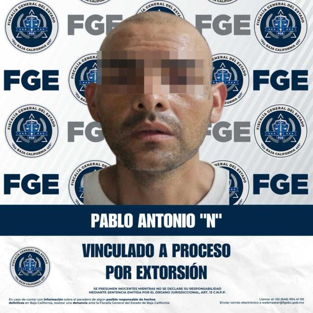 Fiscalía logra vinculación a proceso con prisión preventiva por el delito de extorsión