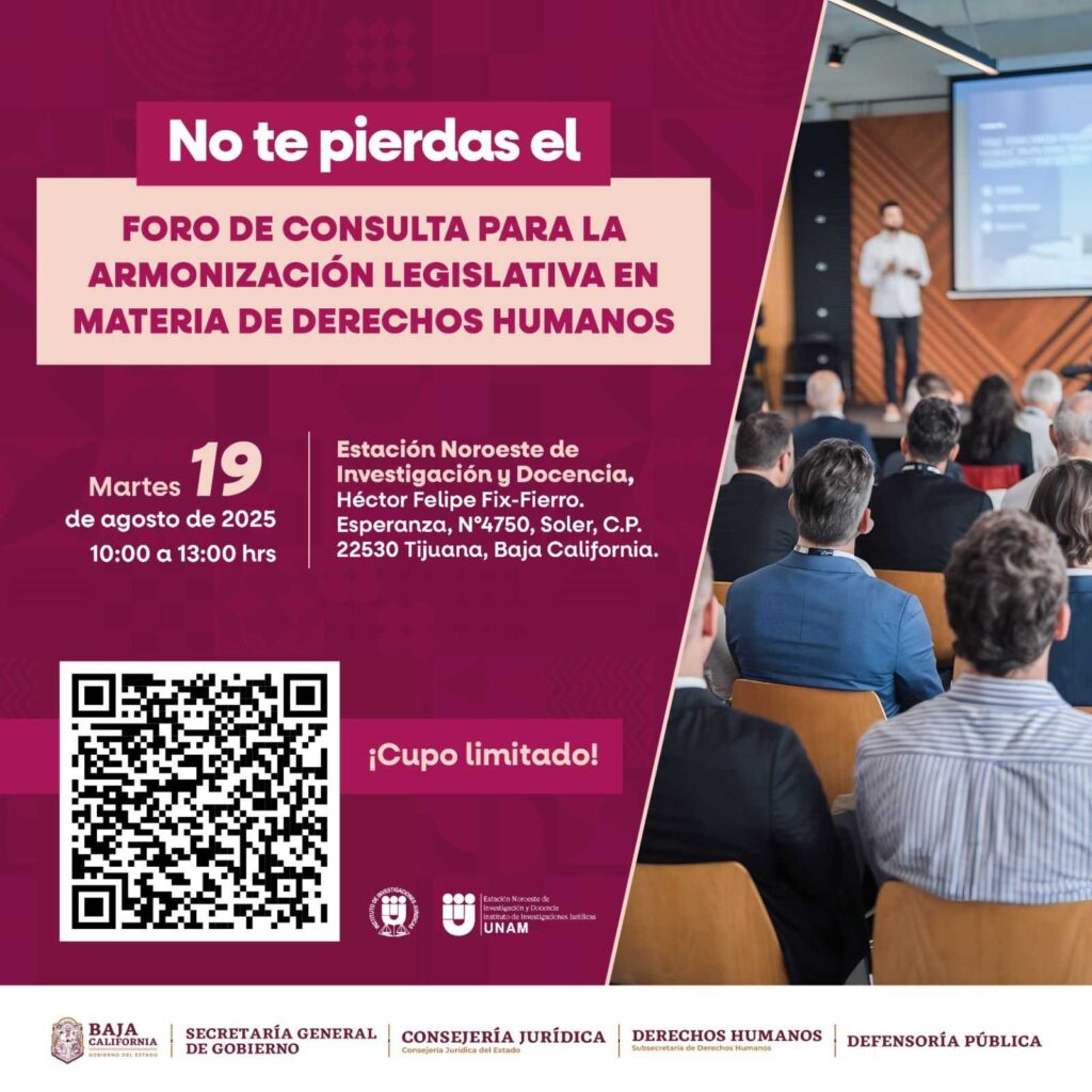 Realizará Gobierno del Estado foro de consulta para armonización legislativa en materia de Derechos Humanos