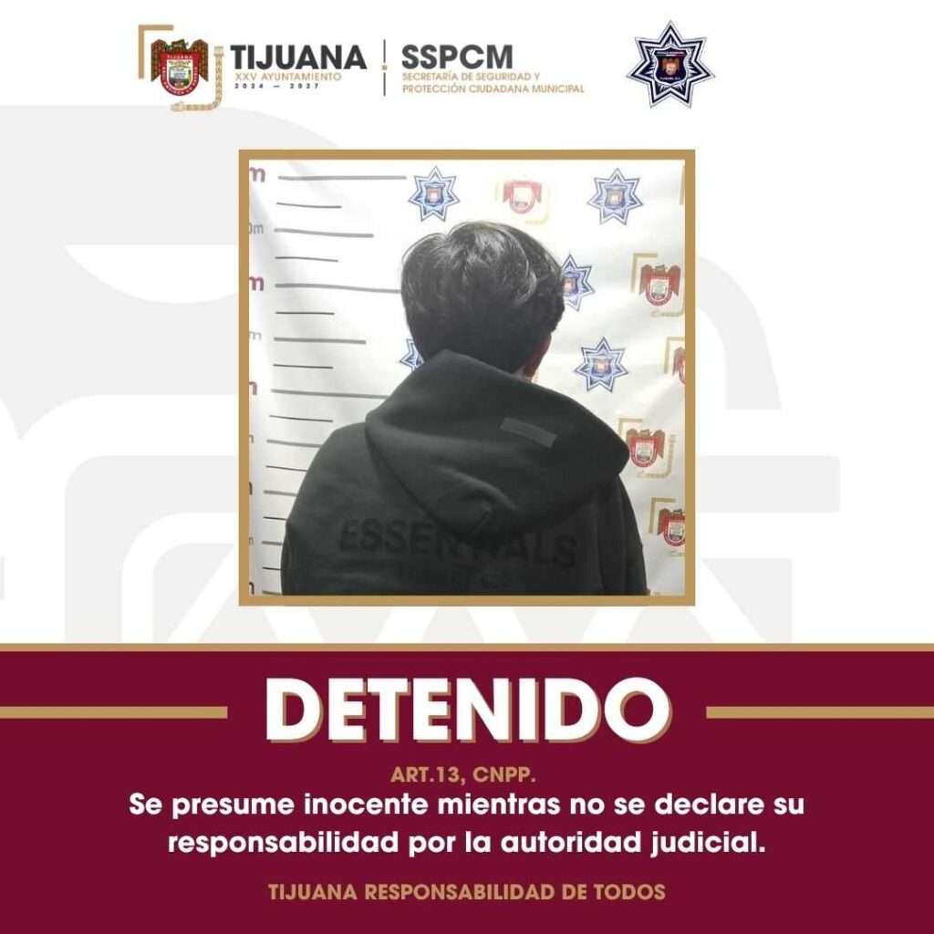 Asegura Policía Municipal a menor en posesión de arma de fuego