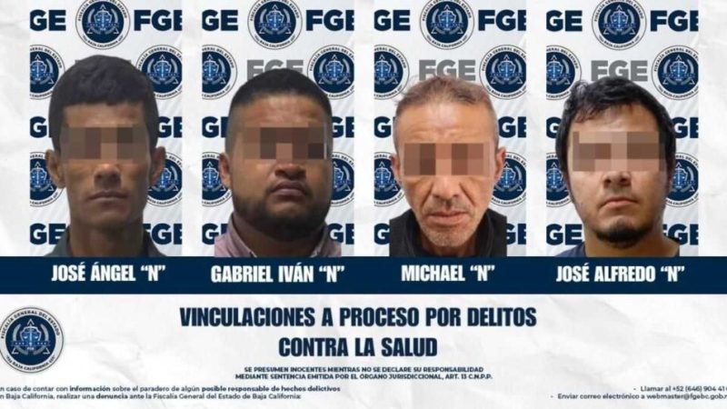 Cuatro imputados por delitos contra la salud fueron vinculados a proceso penal