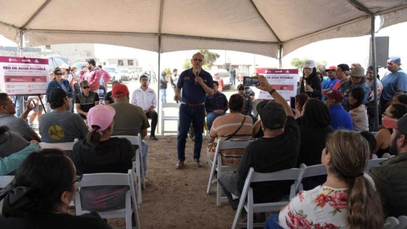 Da CESPT banderazo de arranque de obra de agua potable en los fraccionamiento Bonilla y hacienda San Martín