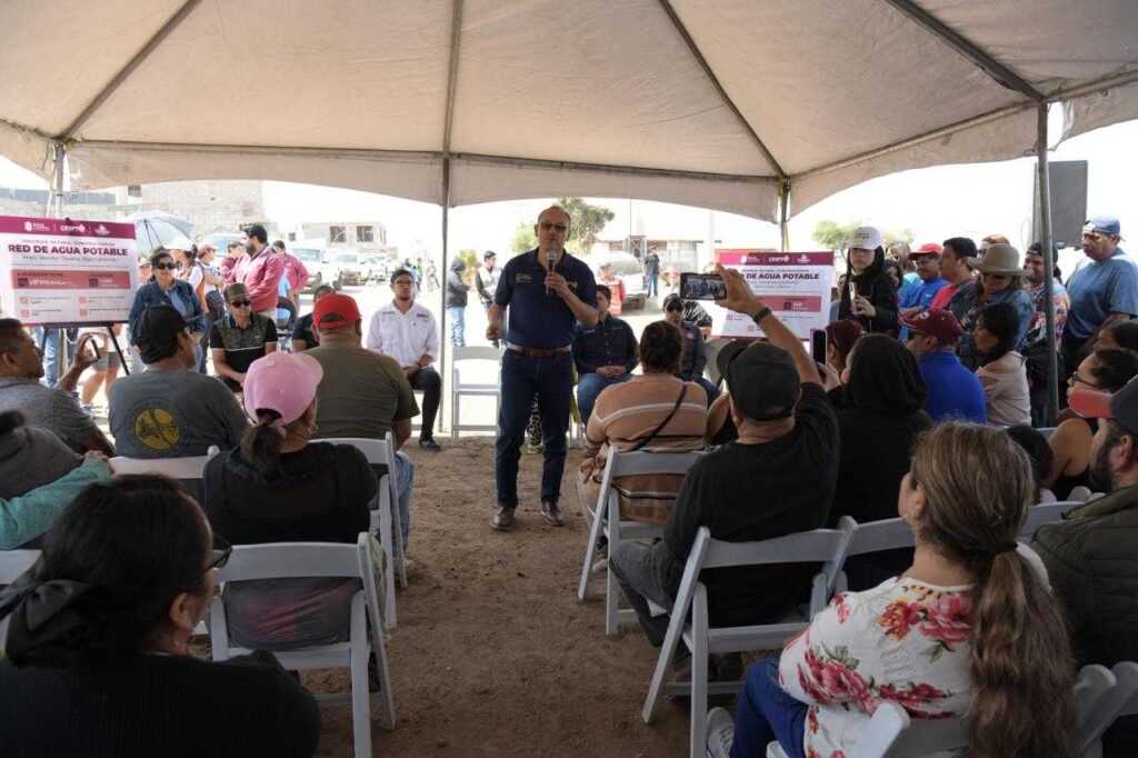 Da CESPT banderazo de arranque de obra de agua potable en los fraccionamiento Bonilla y hacienda San Martín