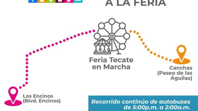 Transporte gratuito para disfrutar de la Feria Tecate en Marcha 2025