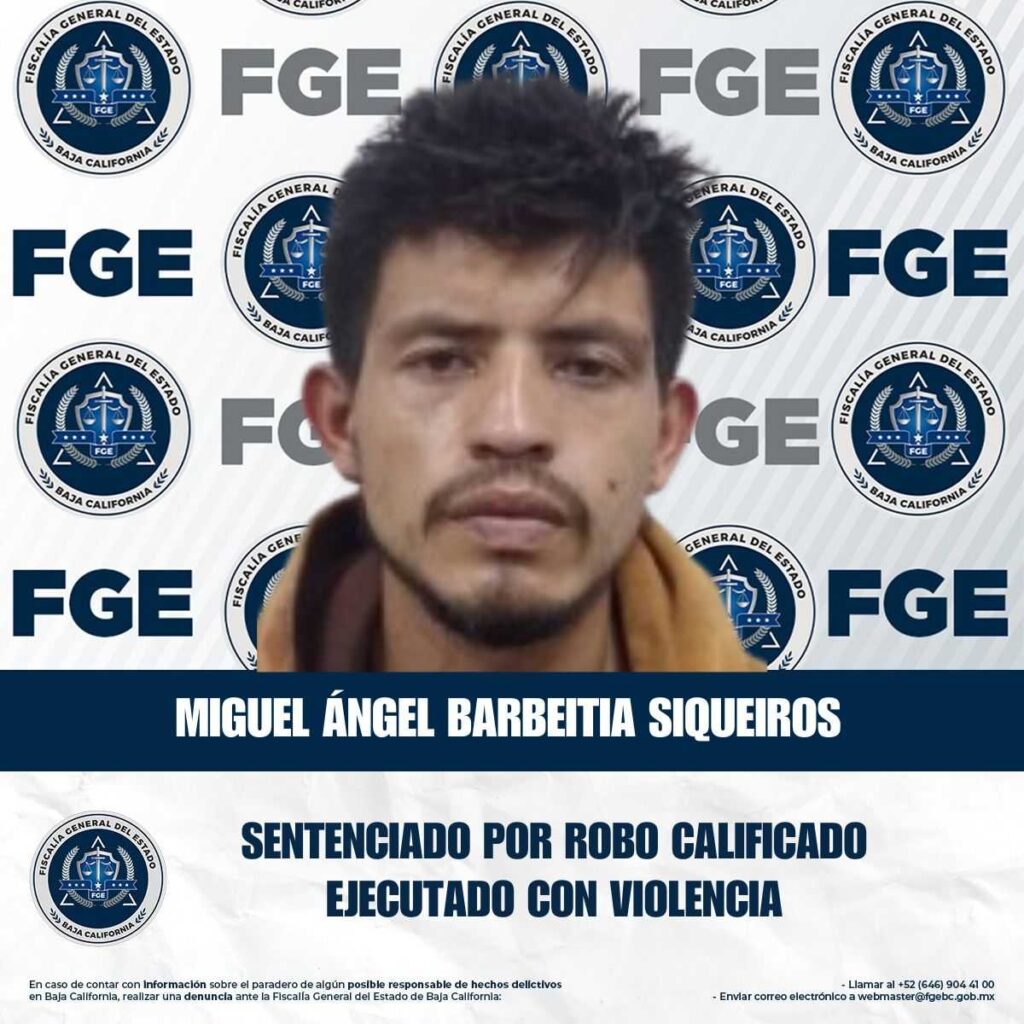Por robo calificado ejecutado con violencia, hombre pasará más de 5 años en prisión