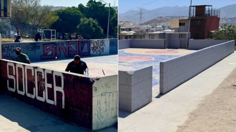 Realizan SSPCM y ciudadanía jornada de limpieza y eliminación de grafiti en Parque Homex