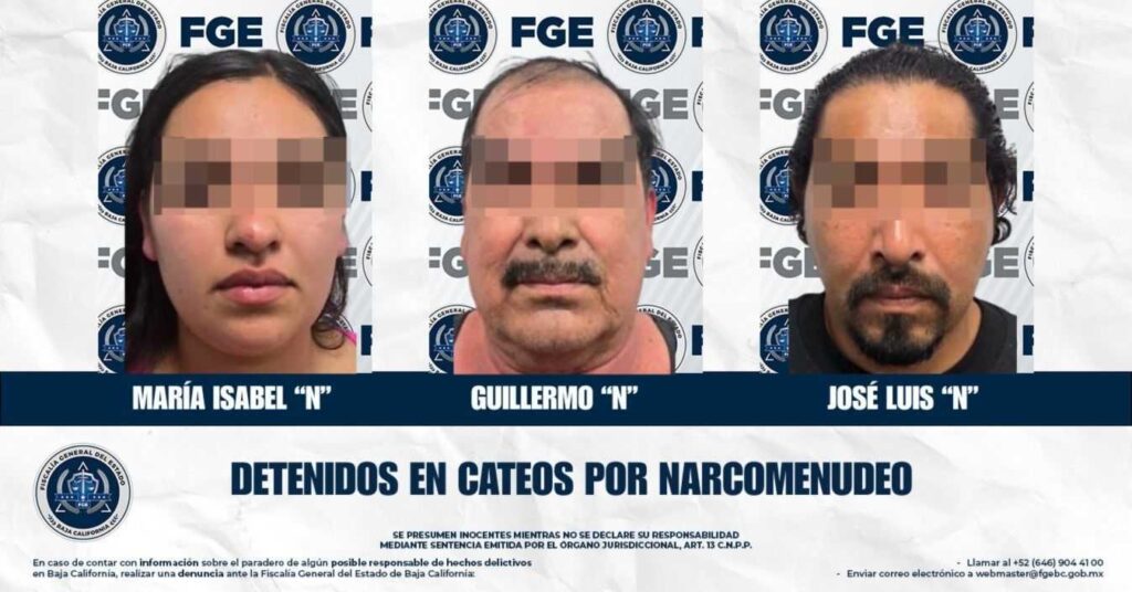 Ejecuta FGE cateos por narcomenudeo en Playas de Rosarito
