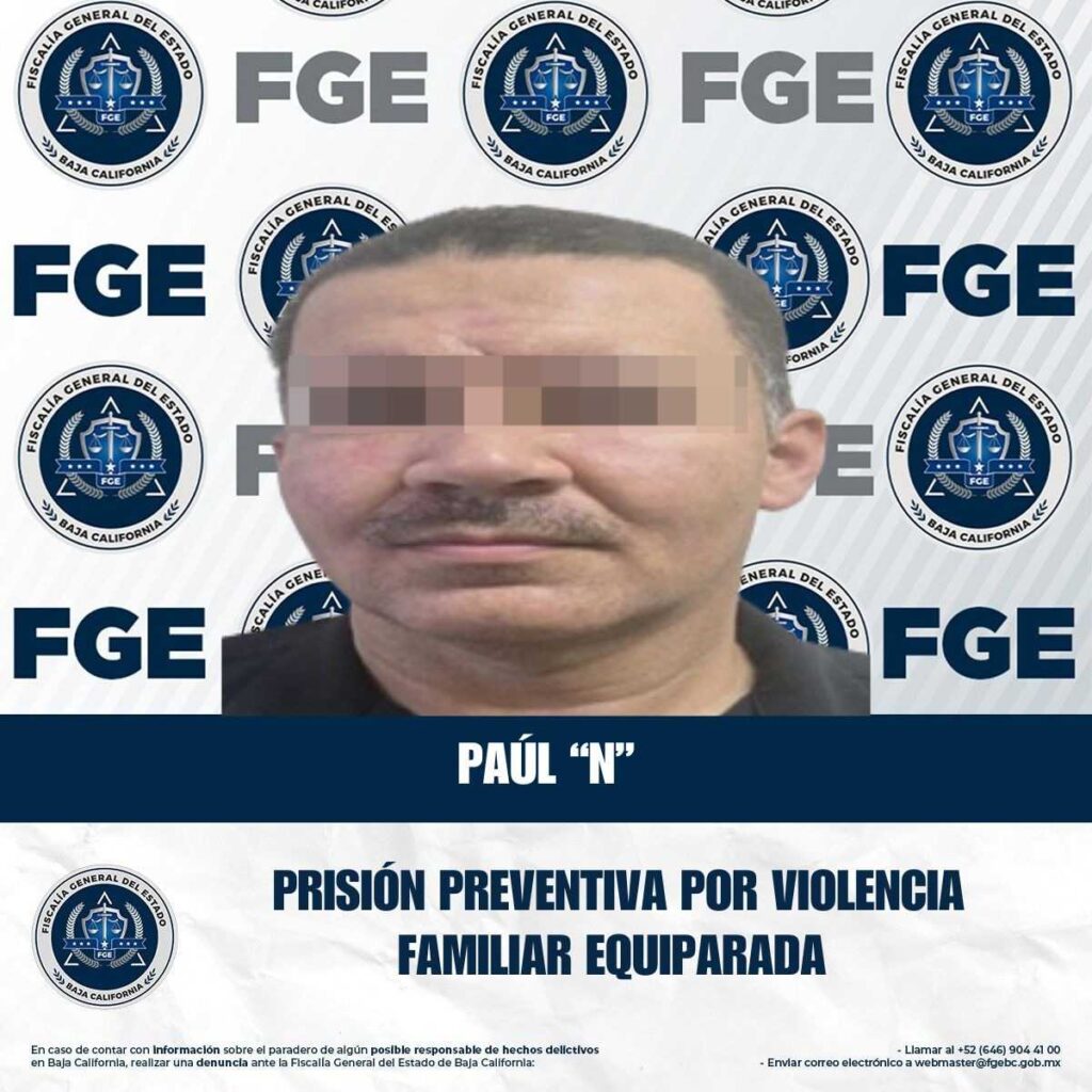 Prisión preventiva justificada a presunto responsable de violencia familiar equiparada