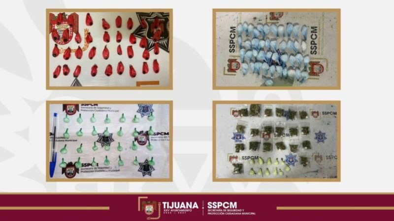 Detiene Policía Municipal a cuatro personas por delitos contra la salud durante patrullajes preventivos