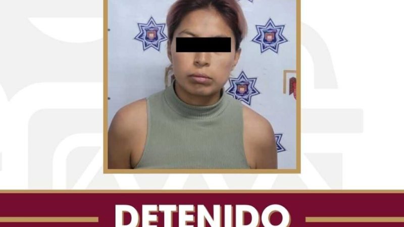 Asegura Policía Municipal de Tijuana a mujer por violencia familiar en Urbi Villa del Prado Segunda Sección