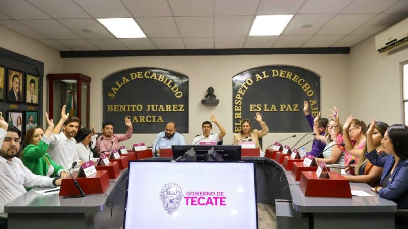 Cabildo de Tecate aprueba en sesión dictamen sobre revocación de mandato