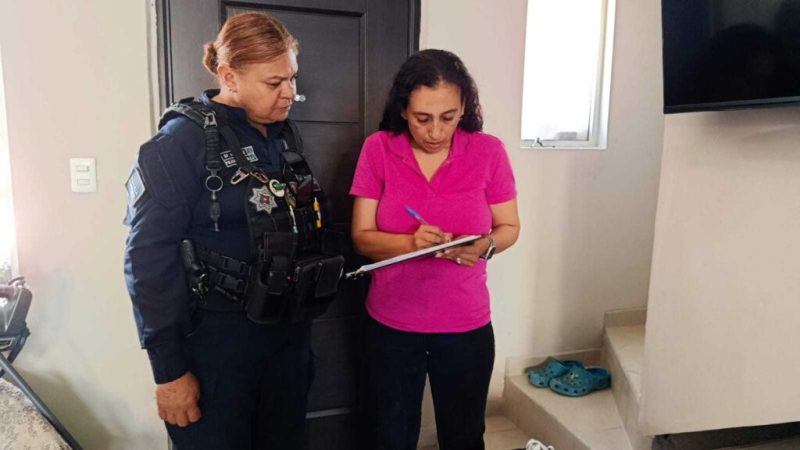 Da seguimiento Policía Municipal de Tijuana a Comités de Seguridad Ciudadana en la colonia Zona Centro