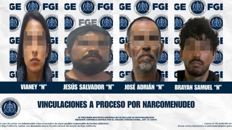 Cuatro imputados por narcomenudeo son vinculados a proceso