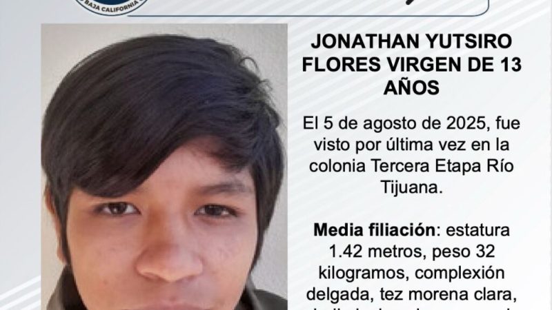 Pesquisa de Jonathan Yutsiro Flores Virgen de 13 años de edad