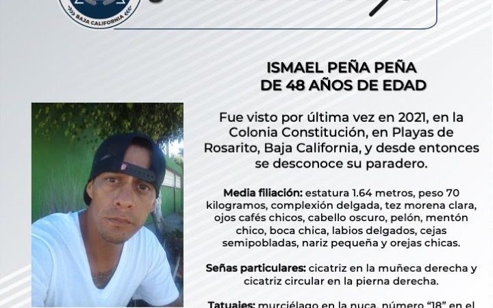 Pesquisa de Ismael Peña Peña de 48 años de edad