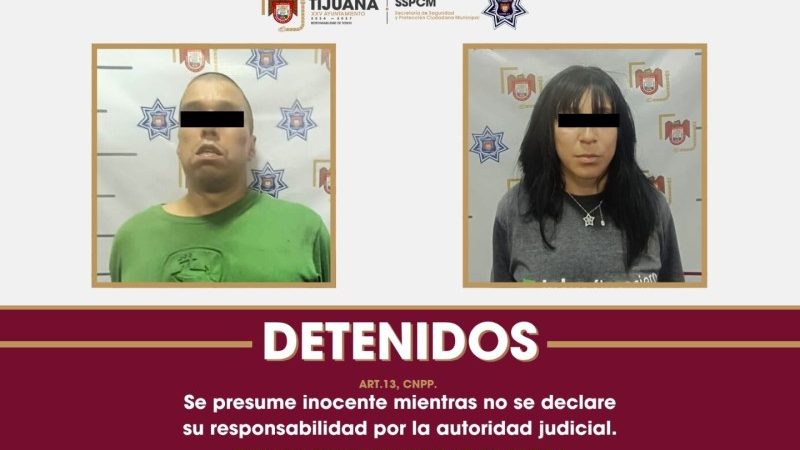 Asegura Policía Municipal de Tijuana a dos personas tras persecución en colonia Panamericano
