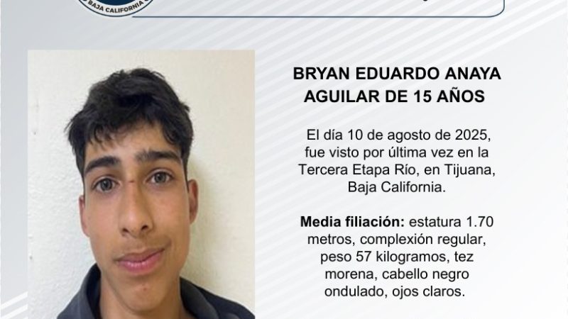 Pesquisa de Bryan Eduardo Anaya Aguilar de 15 años de edad