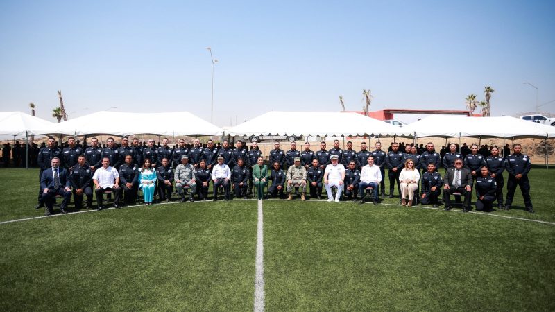 Baja California reduce homicidios 35.8% y refuerza seguridad con nuevos policías