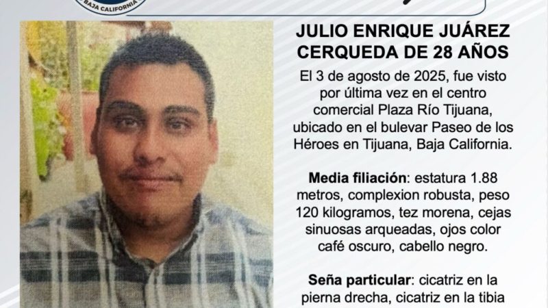 Pesquisa de Julio Enrique Juárez Cerqueda de 28 años de edad