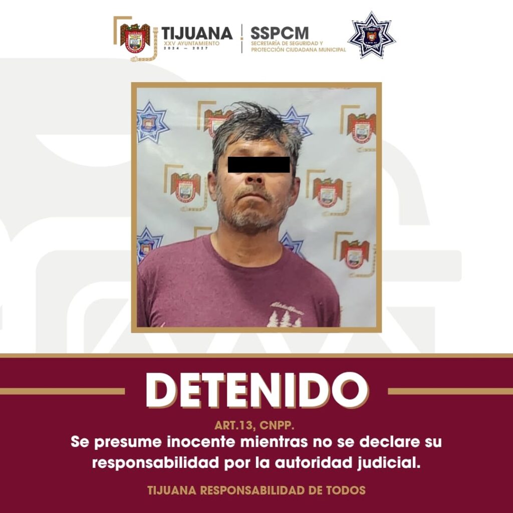 Detiene SSPCM a persona con sustancias prohibidas y señalamientos de amenazar a personal de comercio