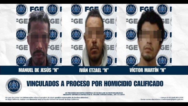 La Fiscalía General del Estado logra vinculación a proceso para tres imputados por homicidio calificado