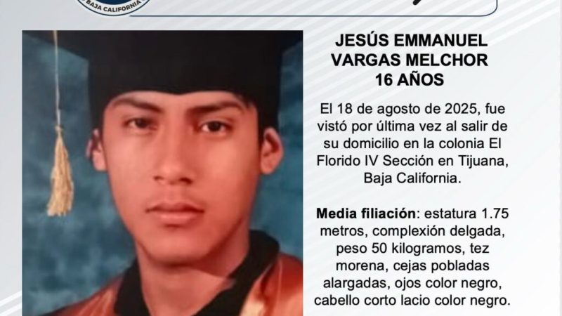 Pesquisa de Jesús Emmanuel Vargas Melchor de 16 años de edad