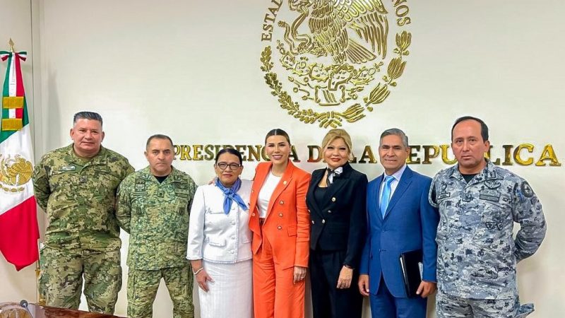 Presenta Gobernadora Marina del Pilar avances en seguridad ante el Gabinete Nacional en el marco de Operación Frontera Norte