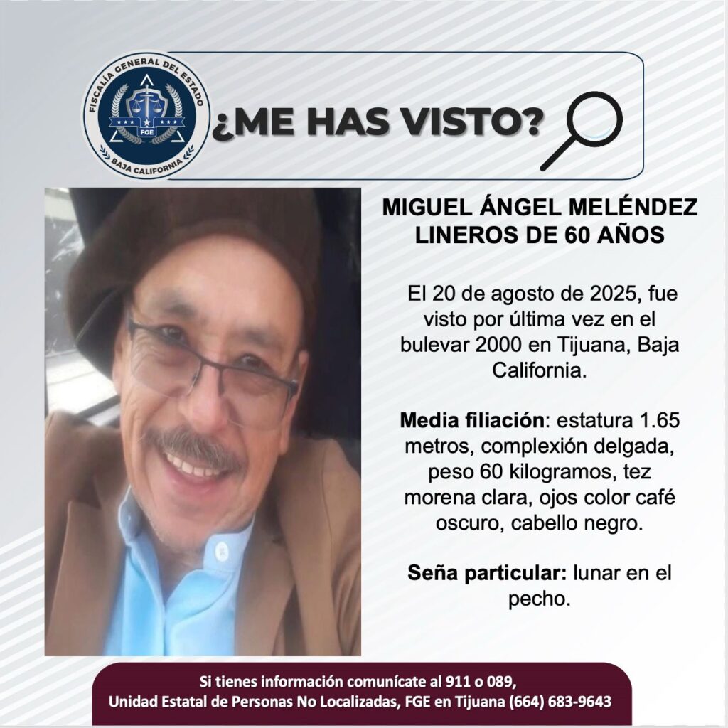 Pesquisa de Miguel Ángel Meléndes Lineros de 60 años de edad