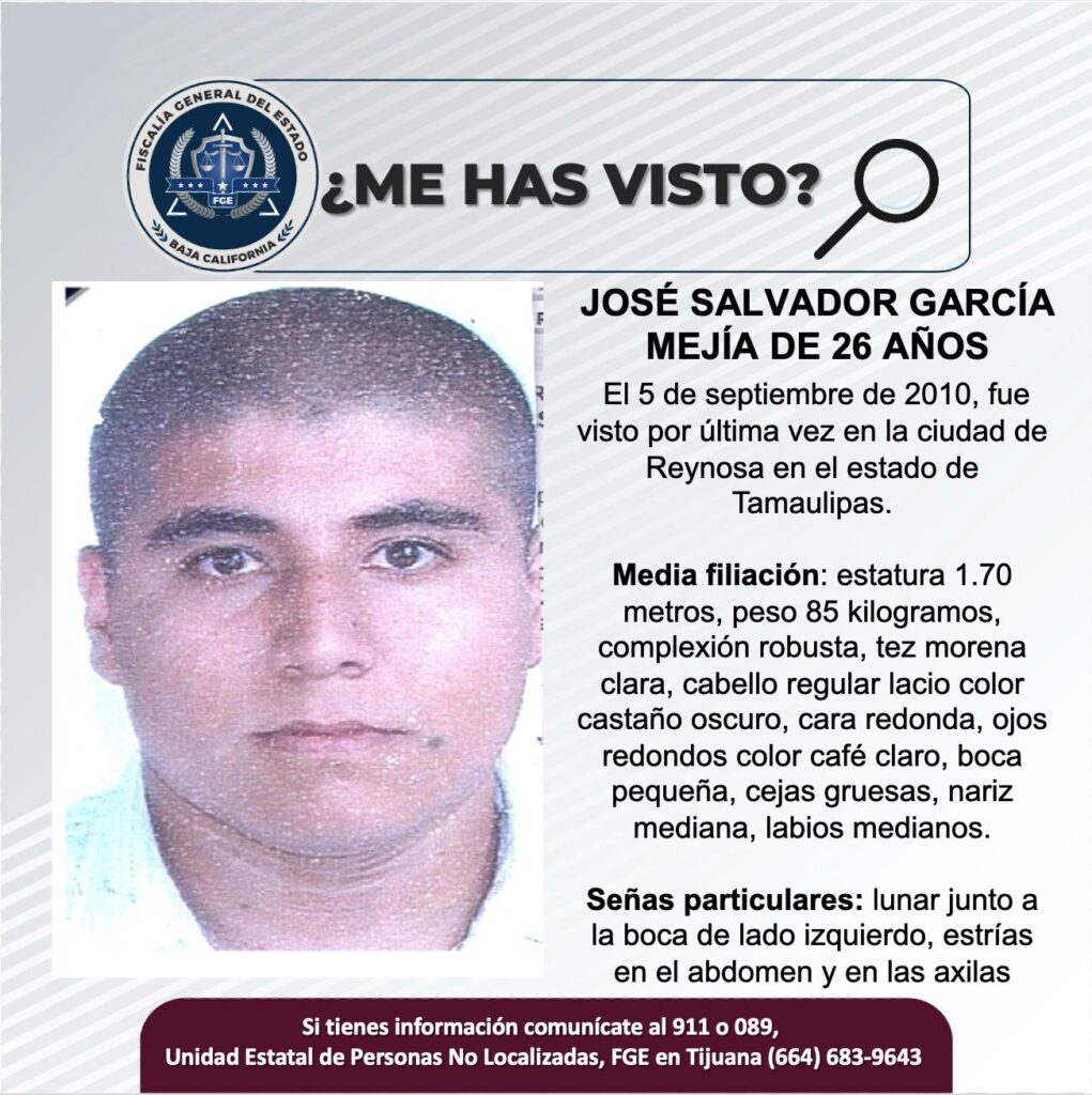 Pesquisa de José Salvador García Mejía de 26 años de edad