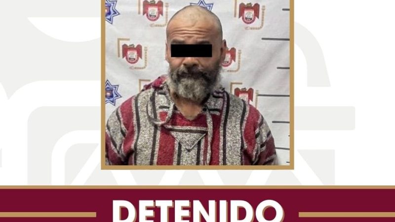 Asegura Policía Municipal de Tijuana a hombre que agredió a oficiales municipales