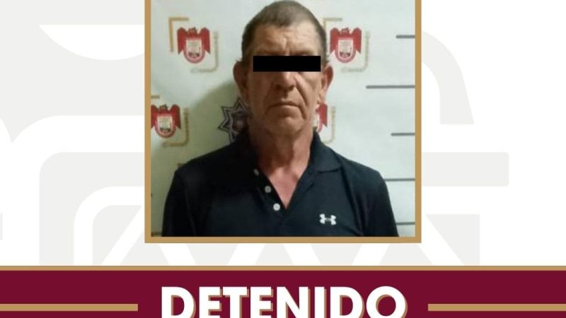 Asegura Policía Municipal a hombre por violencia familiar