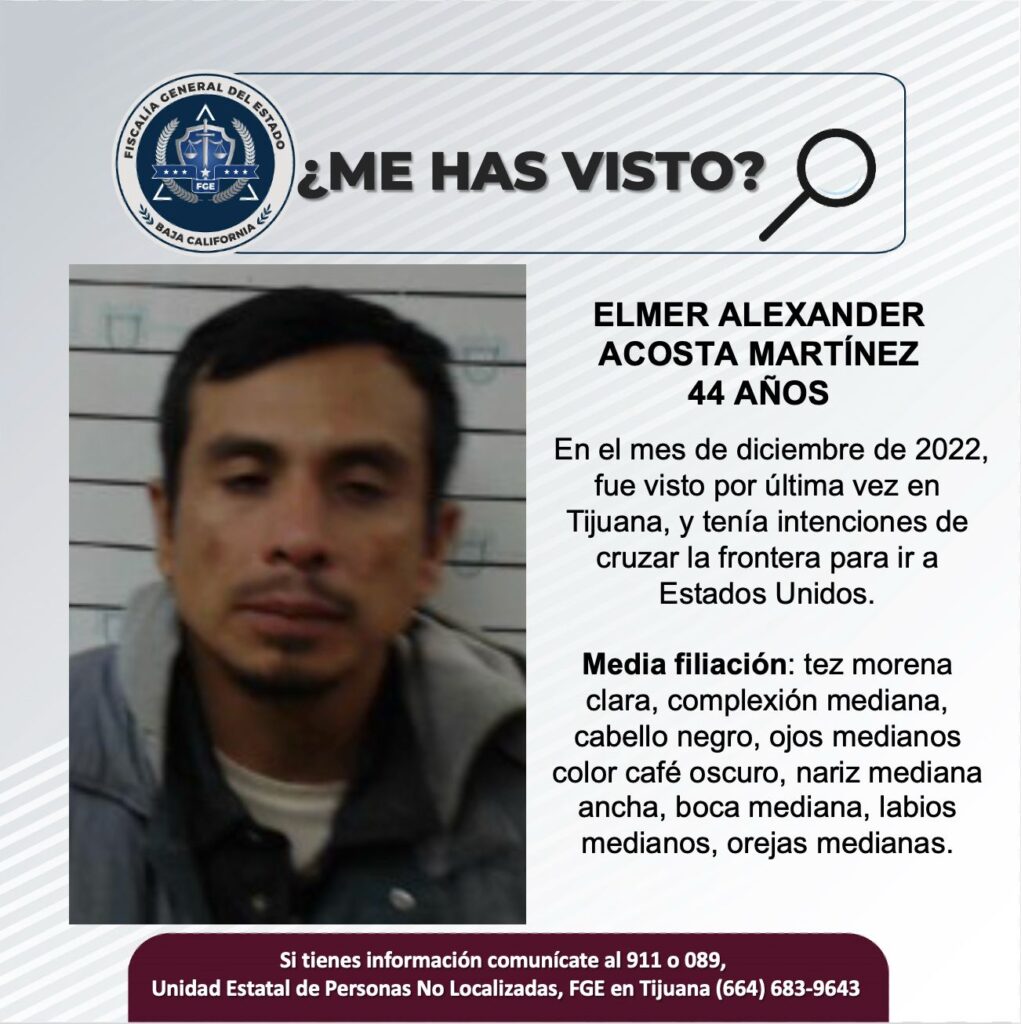 Pesquisa de Elmer Alexander Acosta Martínez de 44 años de edad