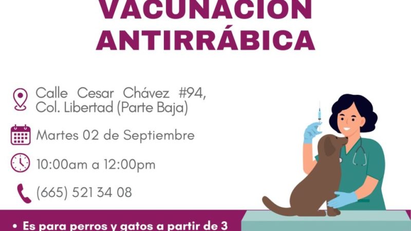 IMBAT acerca la Campaña de Vacunación Antirrábica a la Colonia Libertad
