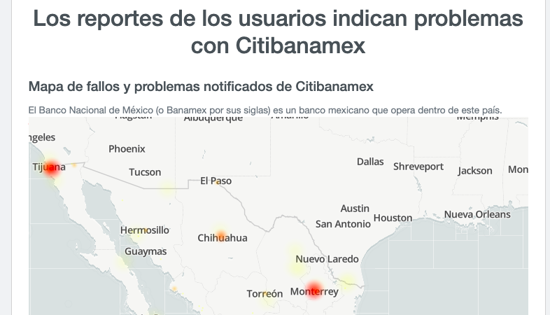 La app de Banamex se cae en pleno lunes; usuarios reclaman en redes