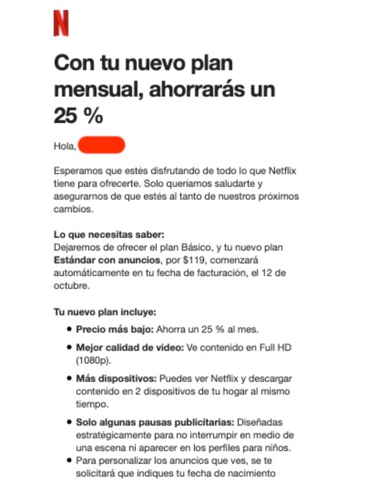 Adiós al plan básico de Netflix en México, este es el mensaje que lo confirma