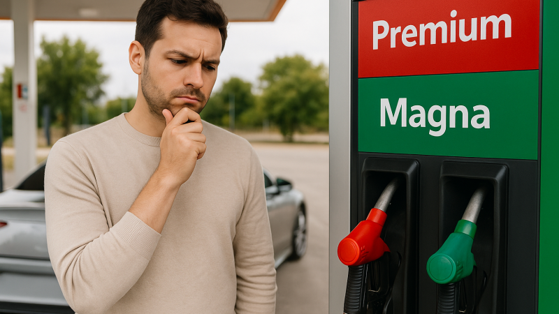 ¿Qué le pasa a tu auto de gasolina premium si le pones magna?