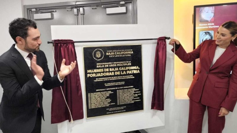Reinaugura Congreso del Estado la sala “Mujeres de Baja California forjadoras de la Patria“