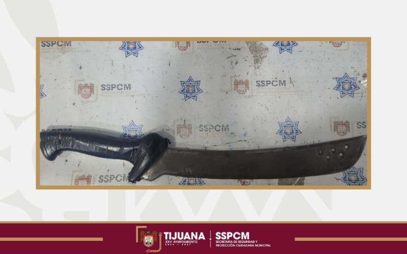 Asegura Policía Municipal a hombre agresivo que lesionó a un oficial en Valle Imperial