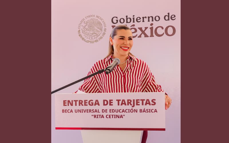 Gobernadora Marina del Pilar invita a familias a registrarse en la Beca Rita Cetina para apoyar la educación de sus hijos