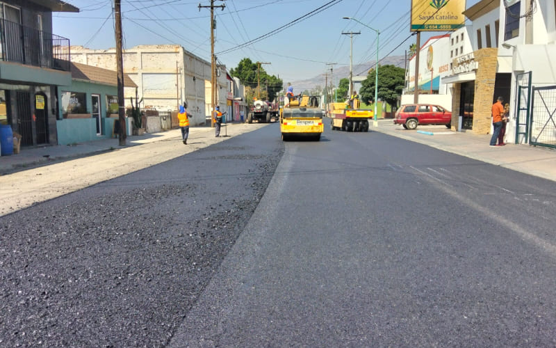 Rehabilita SIDURT más de 53 mil metros cuadrados de vialidades en Tecate