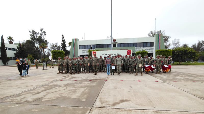 En su cumpleaños #5 Rubén Galindrez García, es nombrado “Soldado por un día”, en el 28/o Batallón de Infantería de Tijuana BC.