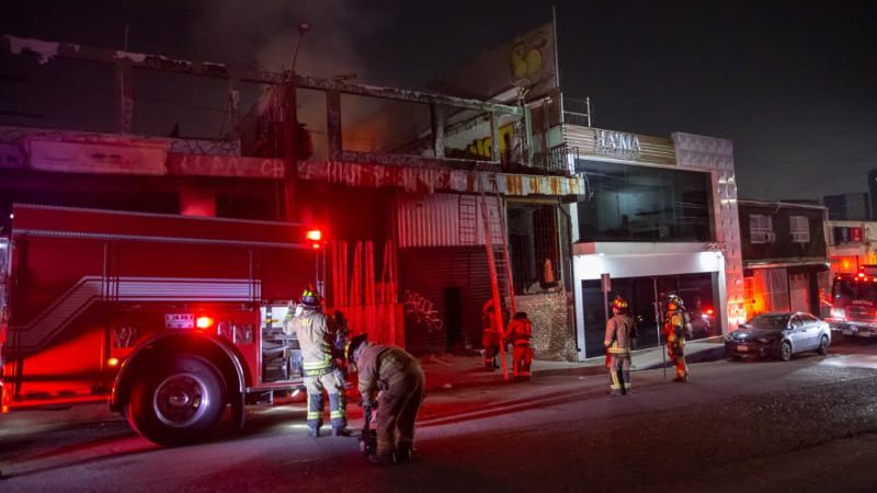 Incendio en locales abandonados de la colonia Madero